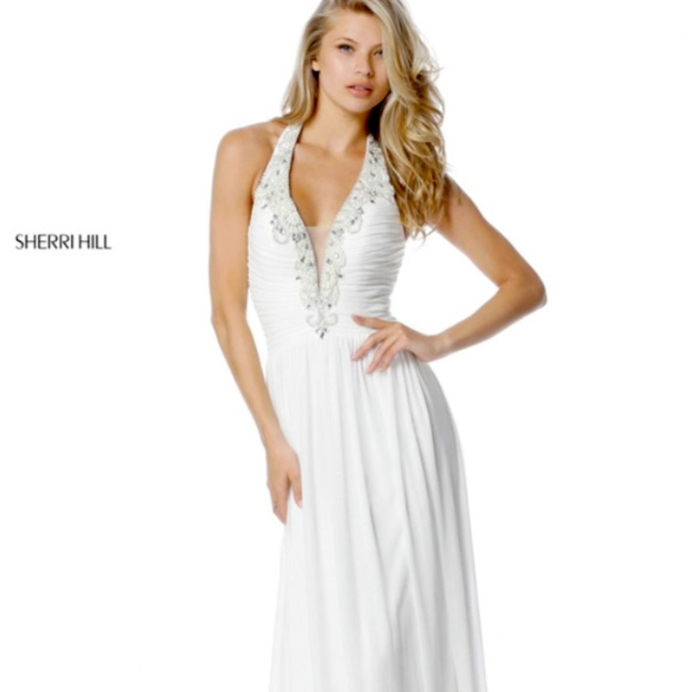 ❌SOLD Sherri Hill White Dress